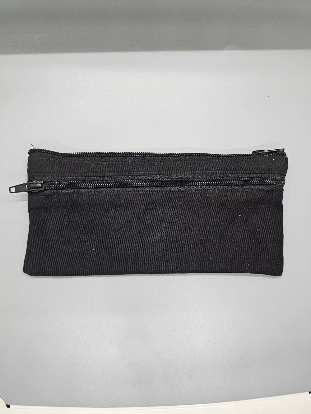 American Apparel Black Canvas Double-Zip Toiletry Pouch